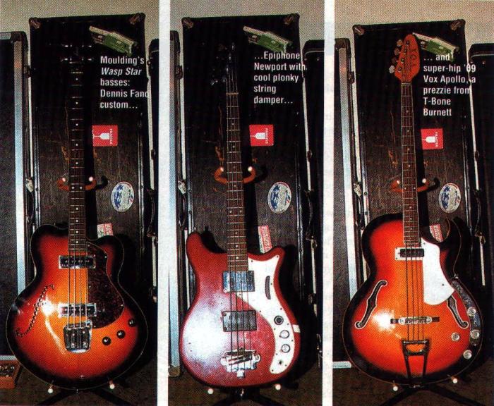 Colin Moulding's basses